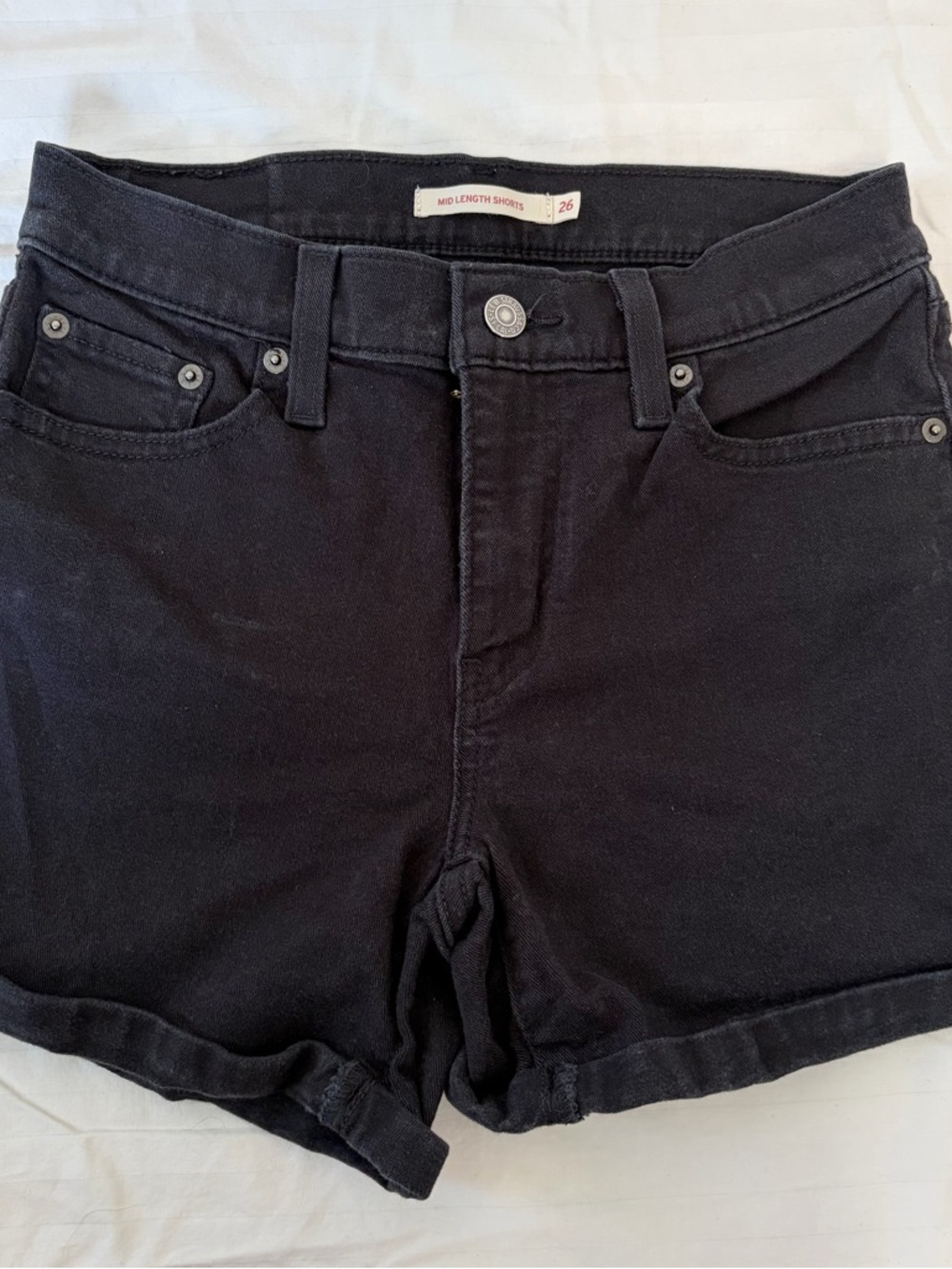 Levi's Black Jean Shorts
